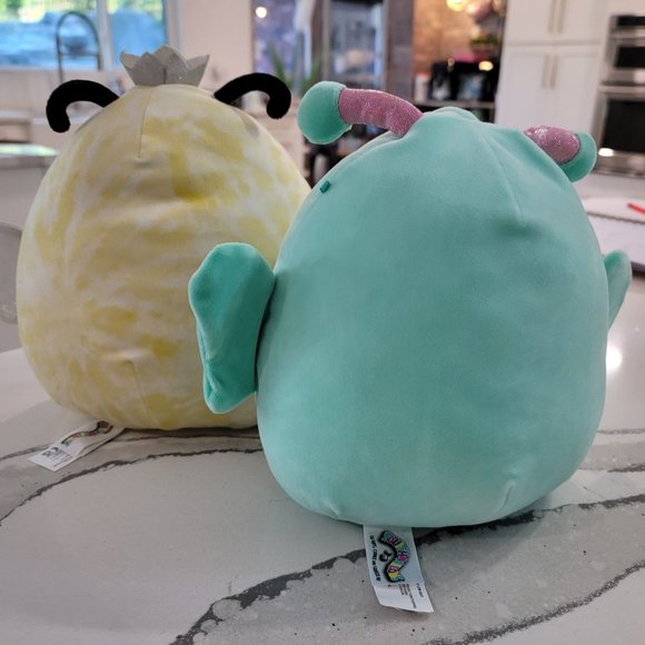 Squishmallows REINA the BUTTERFLY Green PLUSH Stuffed Htf Rare and Sunny The Bee - Picture 4 of 10